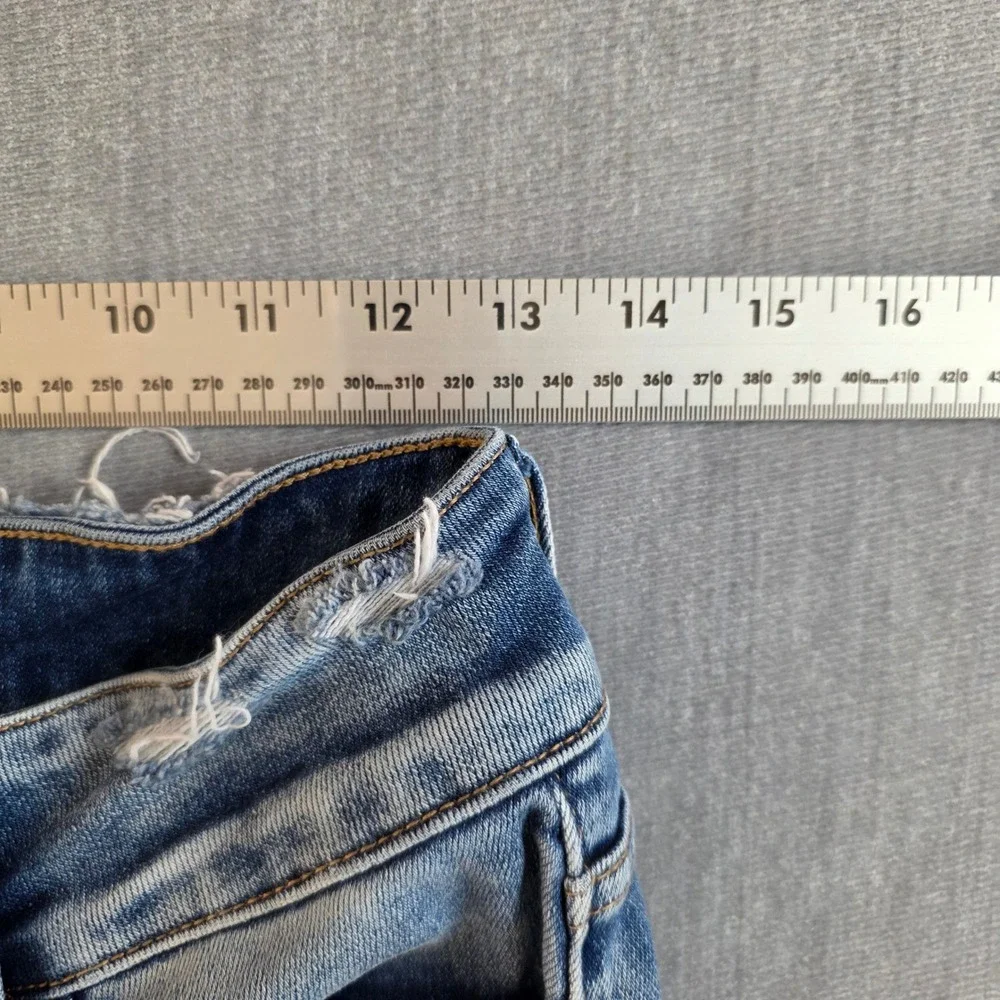 Vervet by Flying Monkey Colorblock Flare Jeans High Rise Panel Denim Sz 28 Boho - Picture 9 of 12